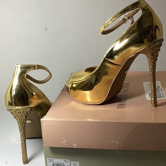 Thalia Sodi Women's Libbie Embellished Ankle-Strap Platform - Picture 10 of 11